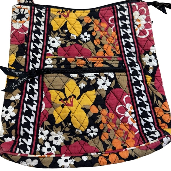 Vera Bradley Handbags - Vera Bradley Floral Quilted Crossbody Bag Purse Boho Fall Colors Cotton